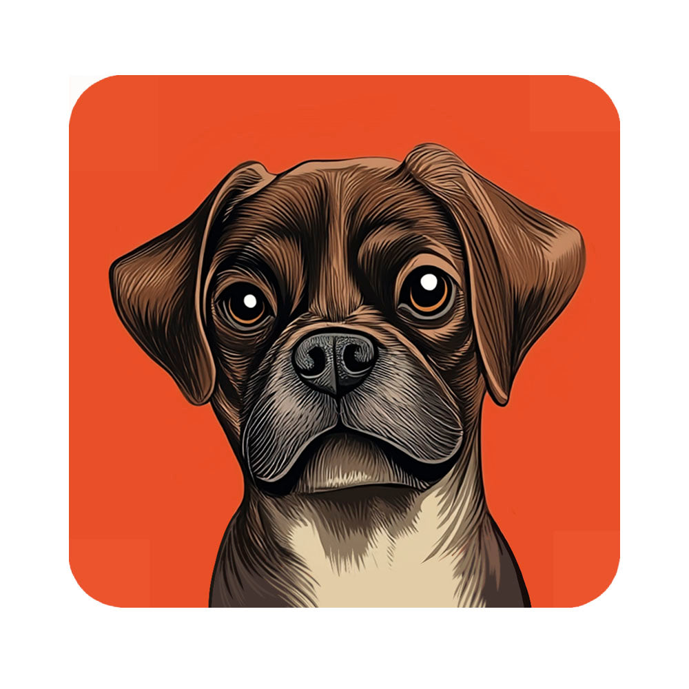 Pack Posavasos cuadrados Perro