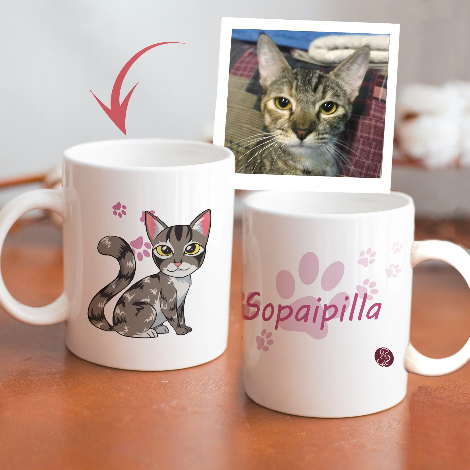 Ilustración personalizada-Taza