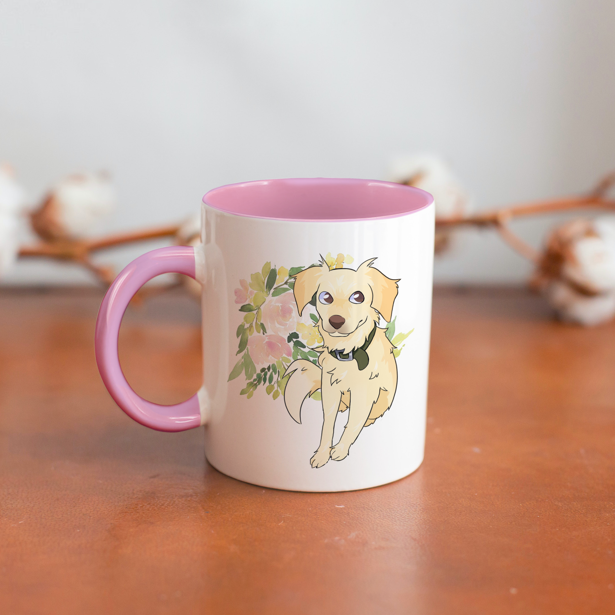 Ilustración personalizada-Taza de colores
