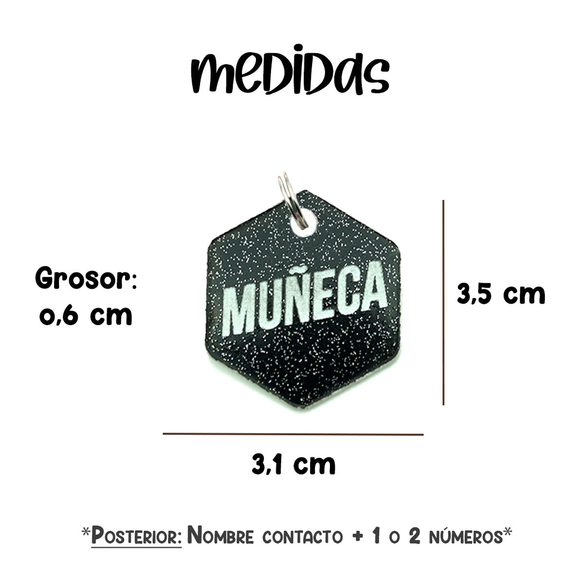 Placas para Perro - Glitter