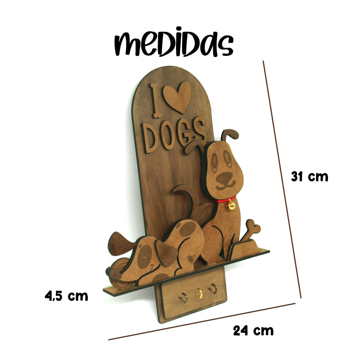 Portallaves de Perro - Just For Pets