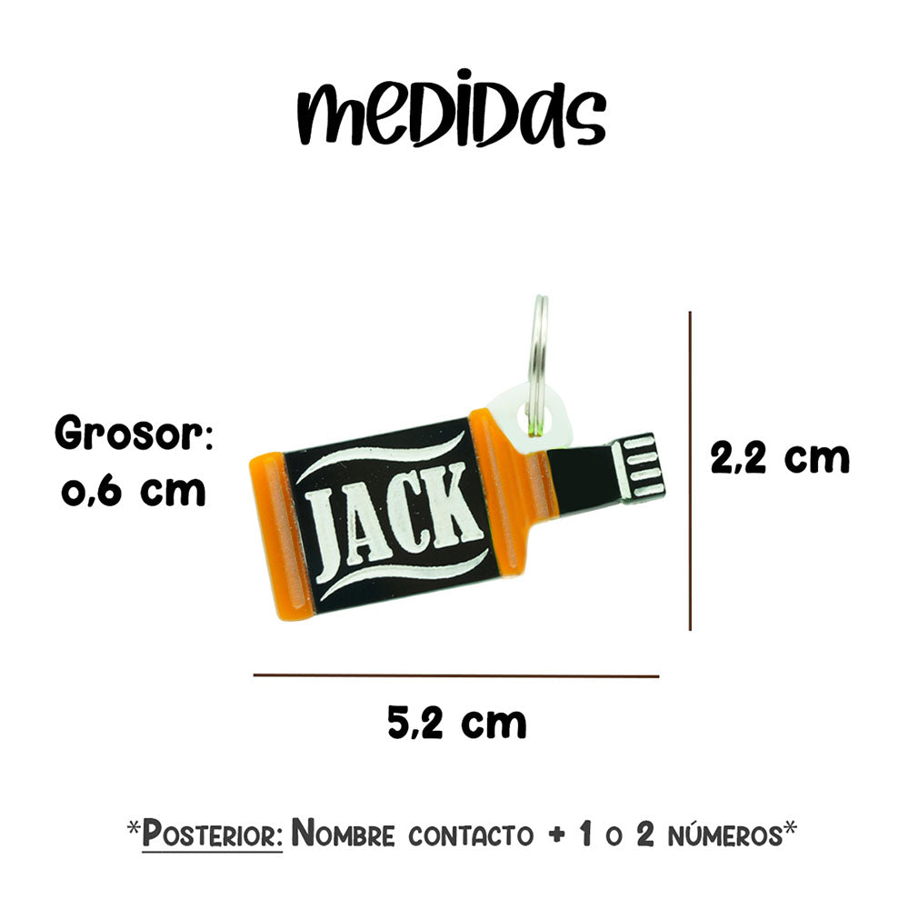 Placas para Perro - Botella