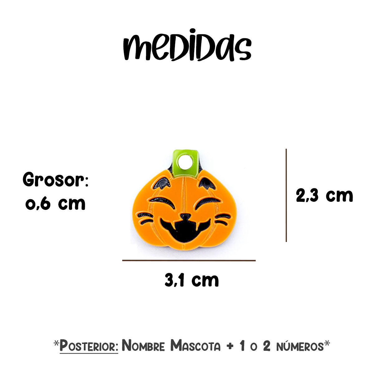 Placa para Gato - Halloween