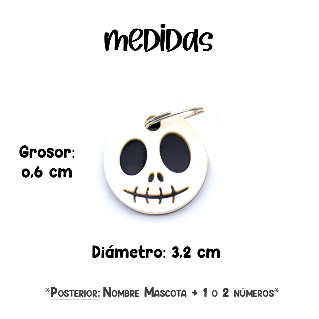 Placas para Perro - Calavera