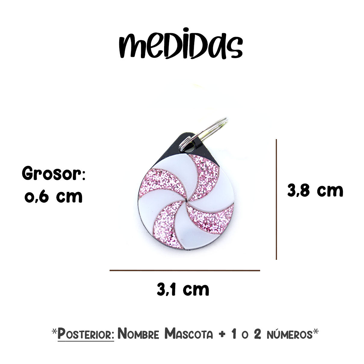 Placas para Perro - Candy