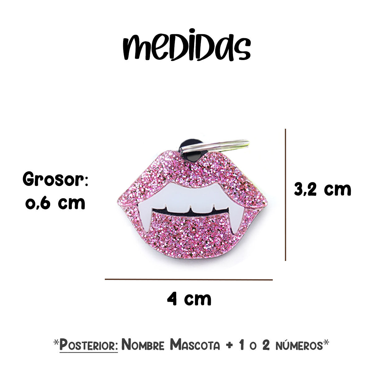 Placas para perro - Vampiro