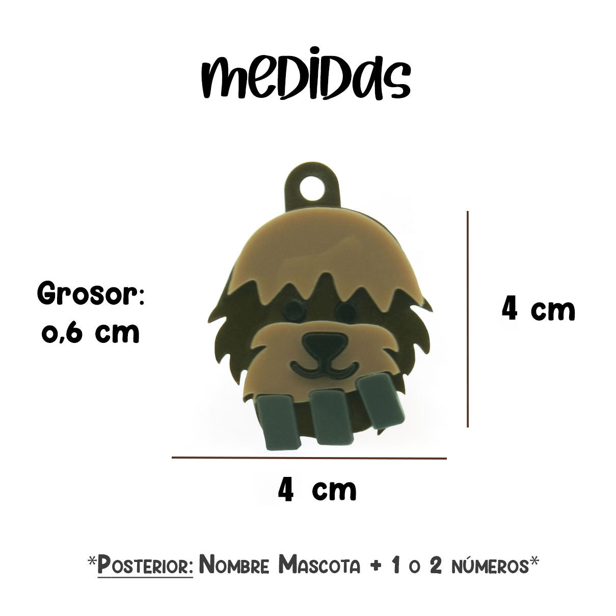 Placa para Perro - Chewawau