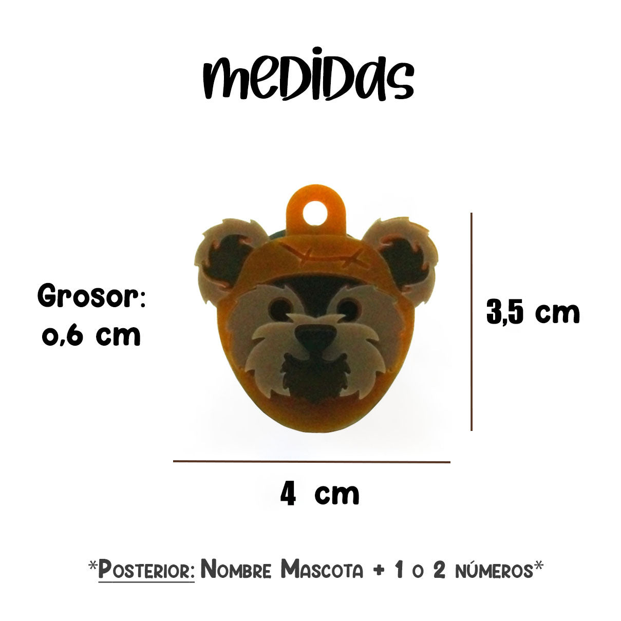 Placa para Perro - Osiwok