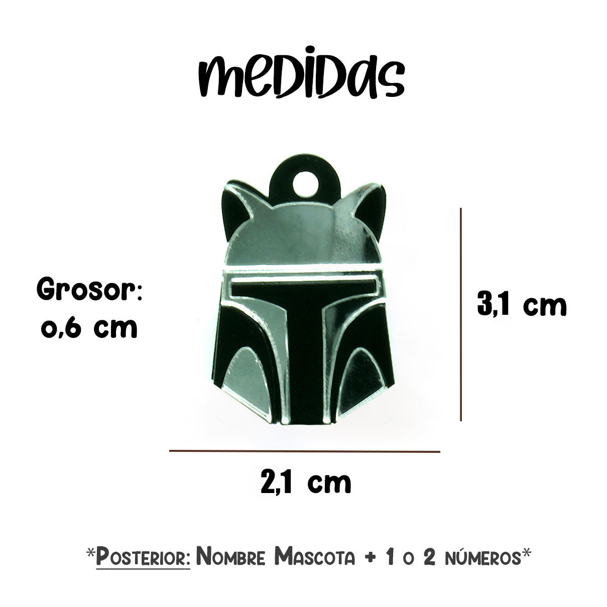 Placa para Gato - Mandalocat