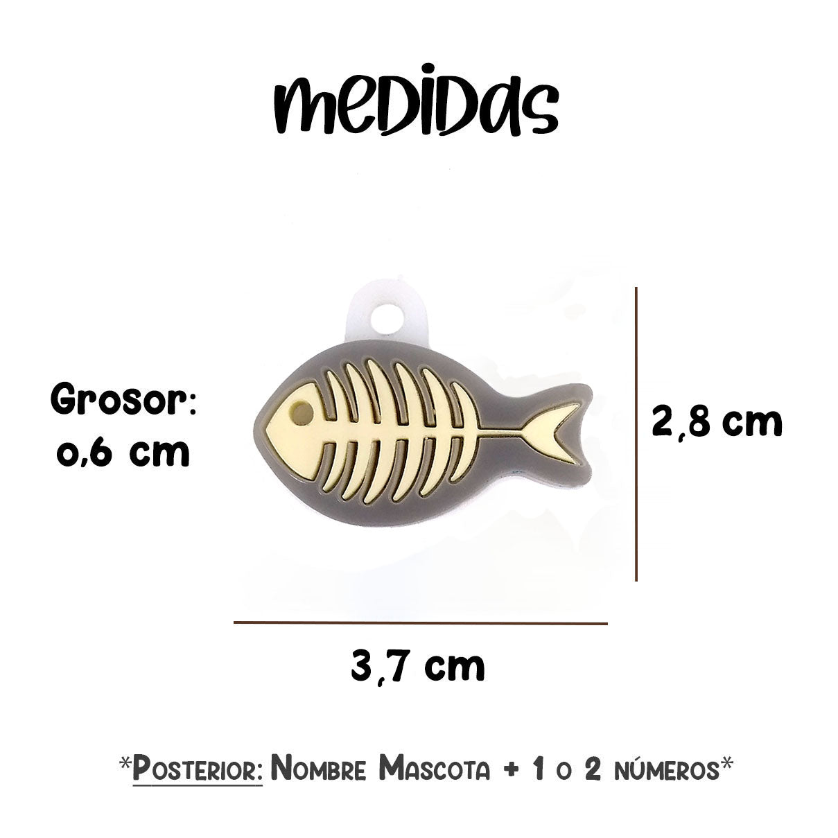 Placa de Identificación Pescado