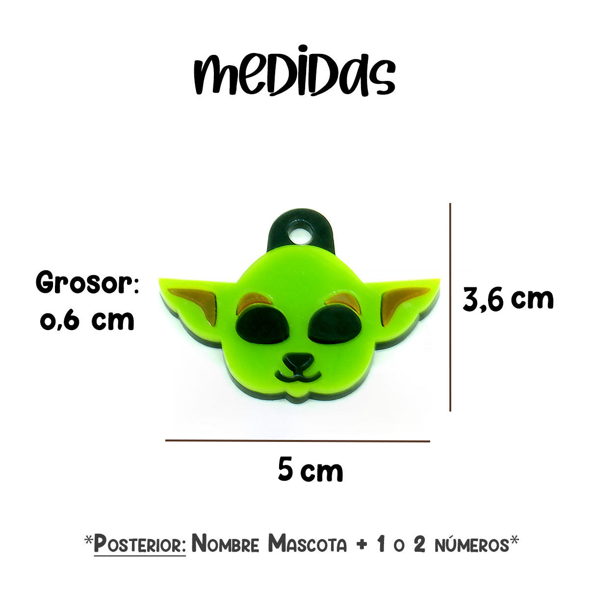Placa para Perro - Baby Yoda