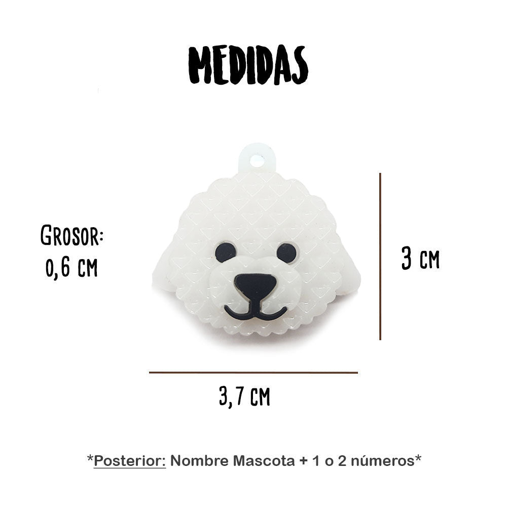 Placa para Perro - Bichón Frisé