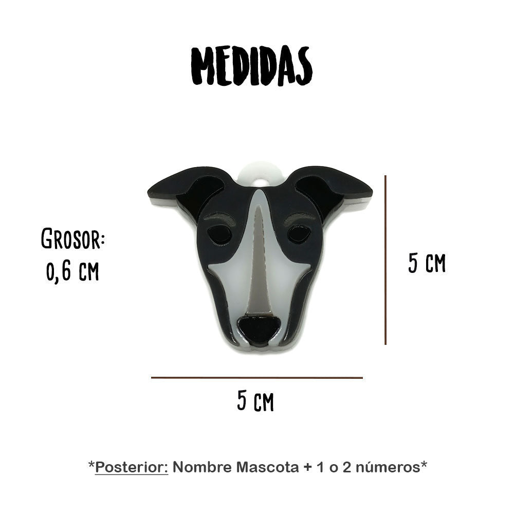 Placa de Identificación Galgo - Just For Pets