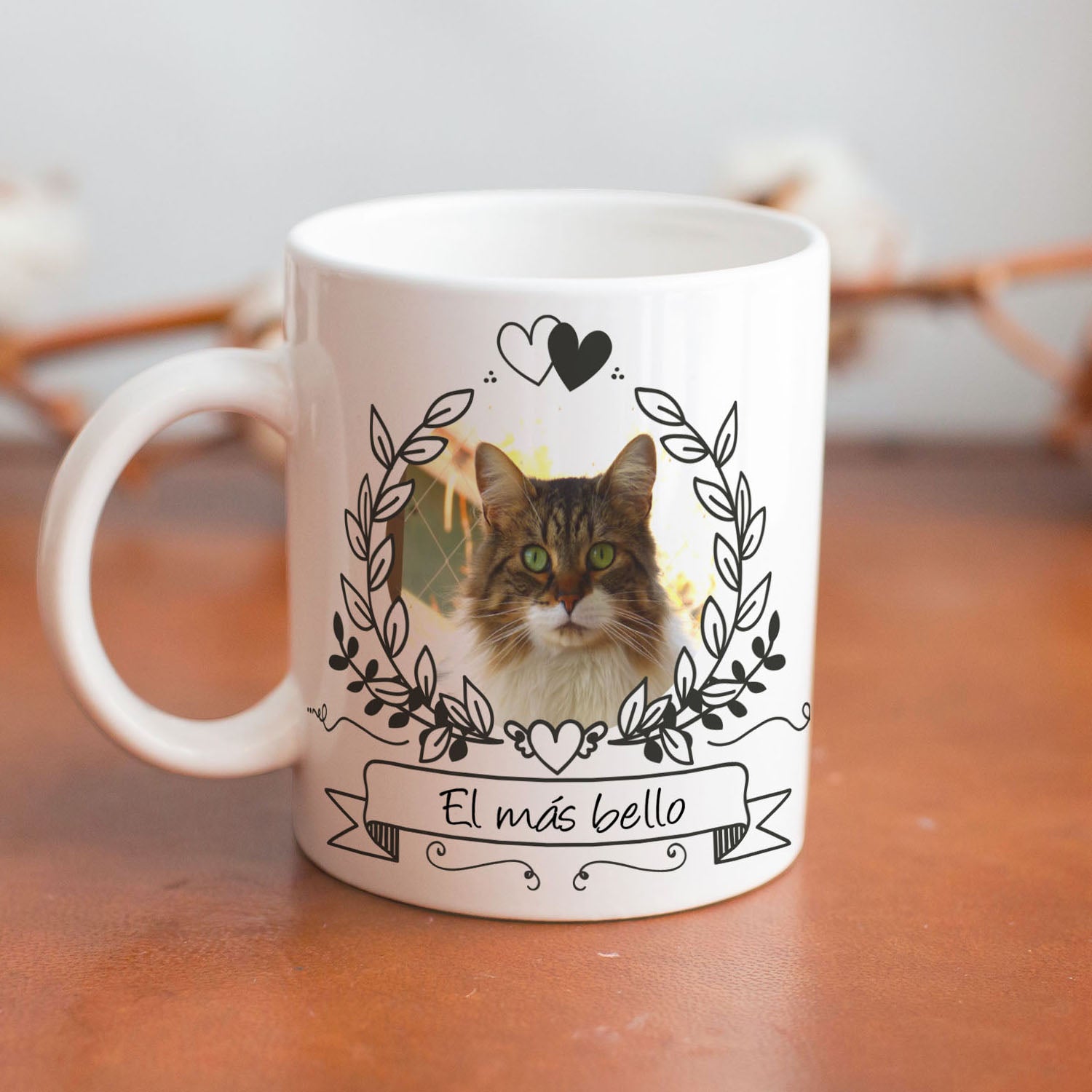Taza Personalizada - Foto con Ornamento