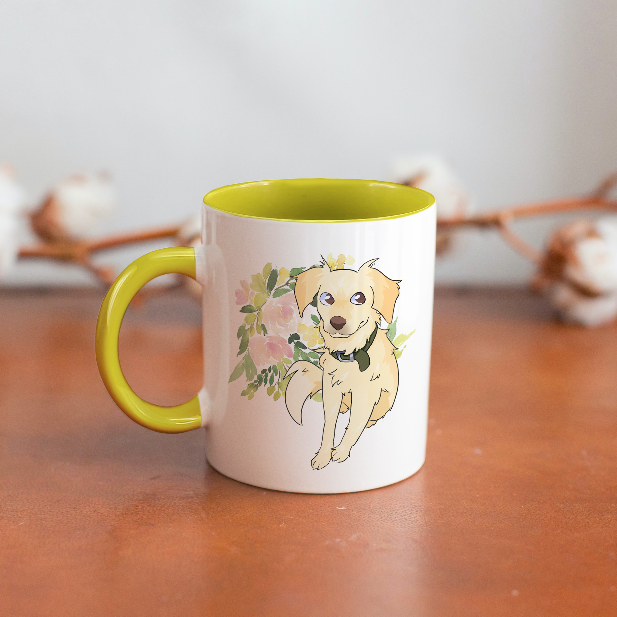 Ilustración personalizada-Taza de colores