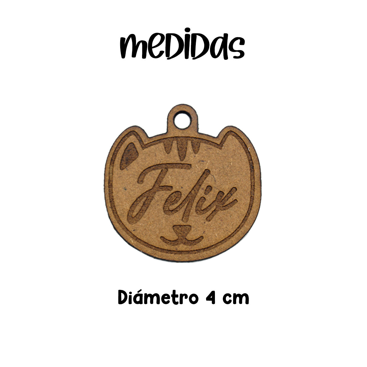 Placa de Mascota - Madera - Just For Pets