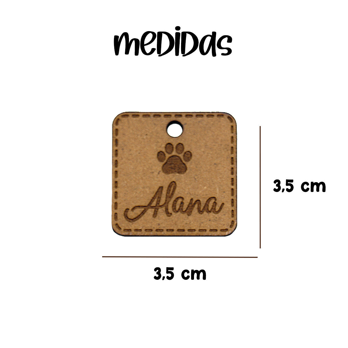 Placa de Mascota - Madera - Just For Pets
