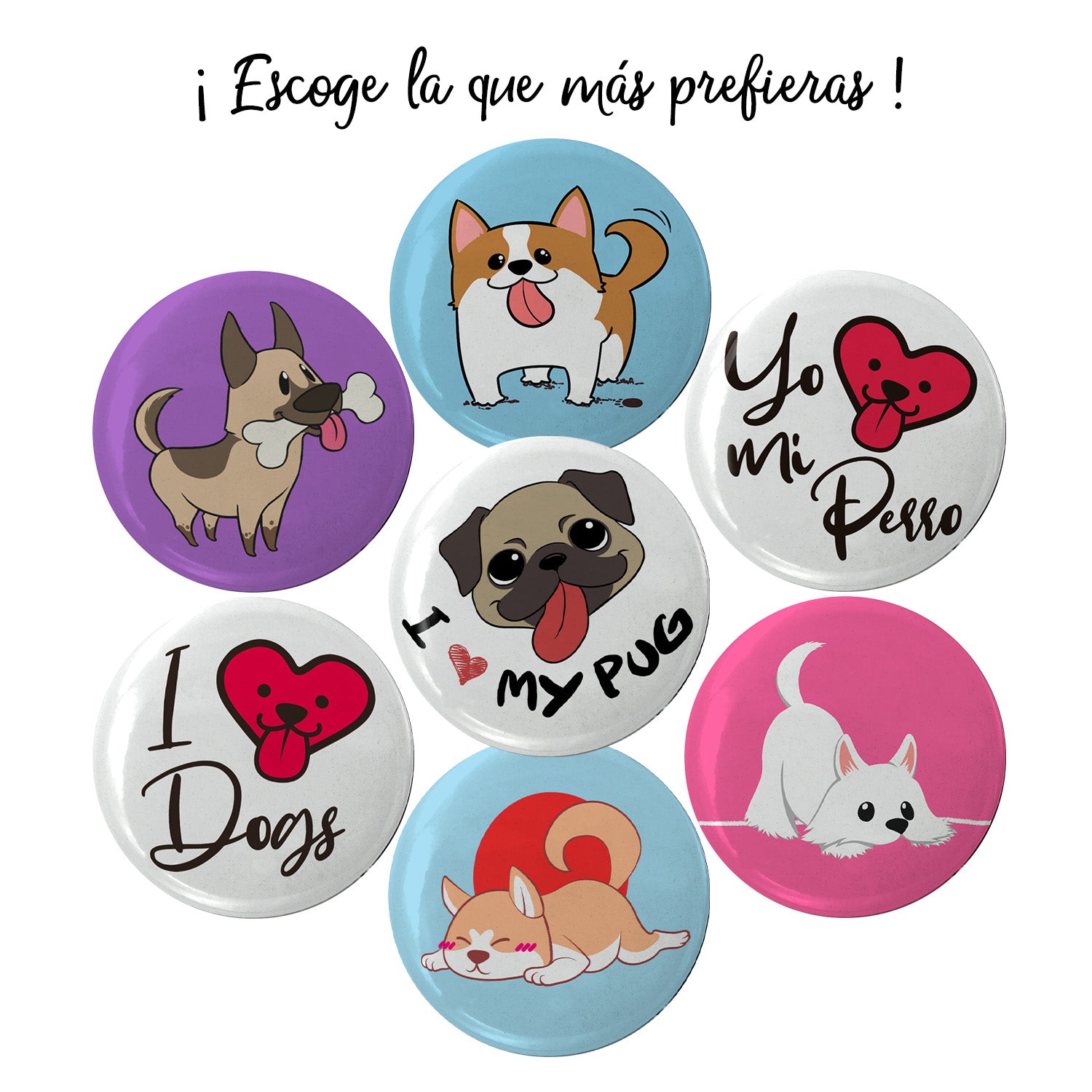 Chapita imán con destapador - Dog Lover - Just For Pets