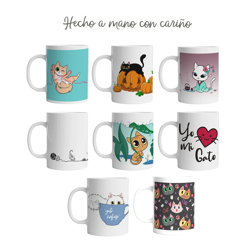 Pack Día del Padre - Gatos ilustres + Taza - Just For Pets